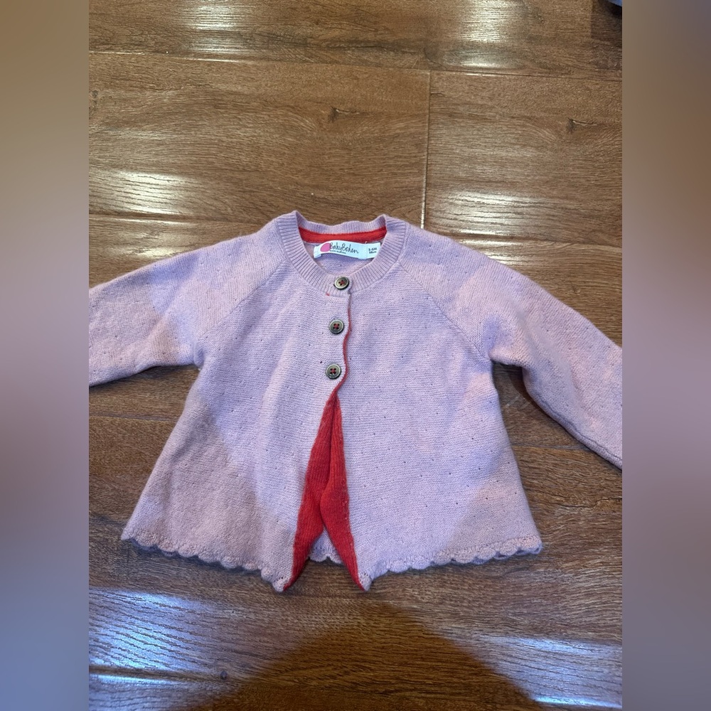 Baby Boden Pink and Red Kids Jacket